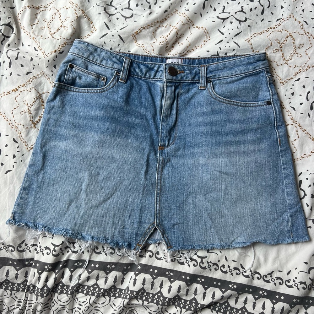 Urban Outfitters High Waisted Denim Mini Skirt